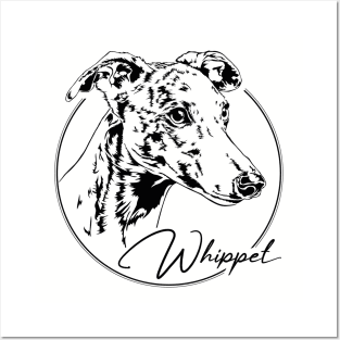 Funny Proud Whippet dog portrait sighthound mom Posters and Art